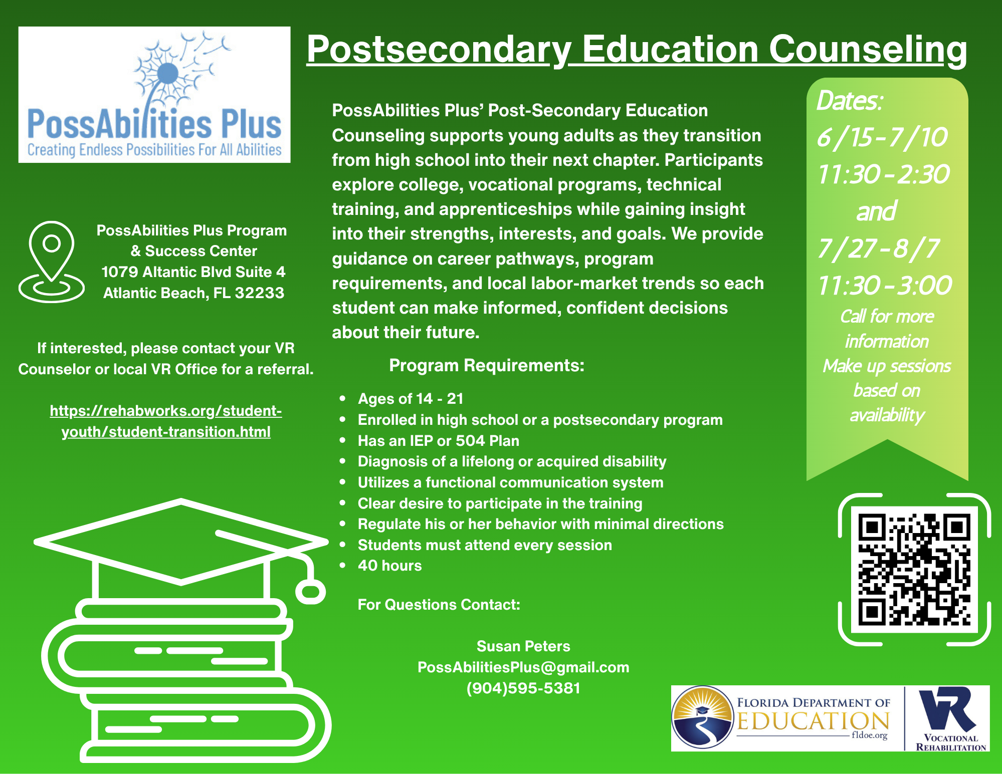 Post-secondary Education Counseling - PossAbilities Plus