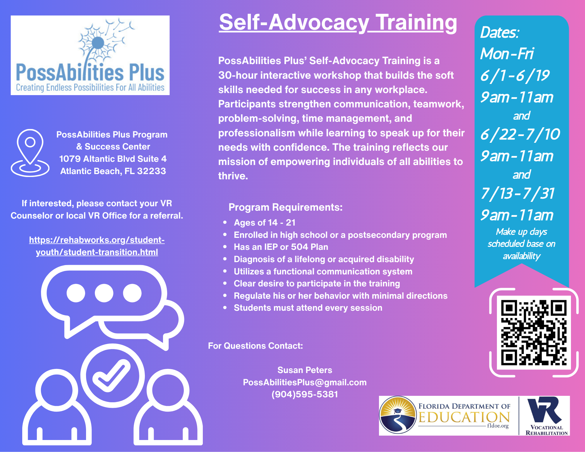 Self Advocacy Training - PossAbilities Plus